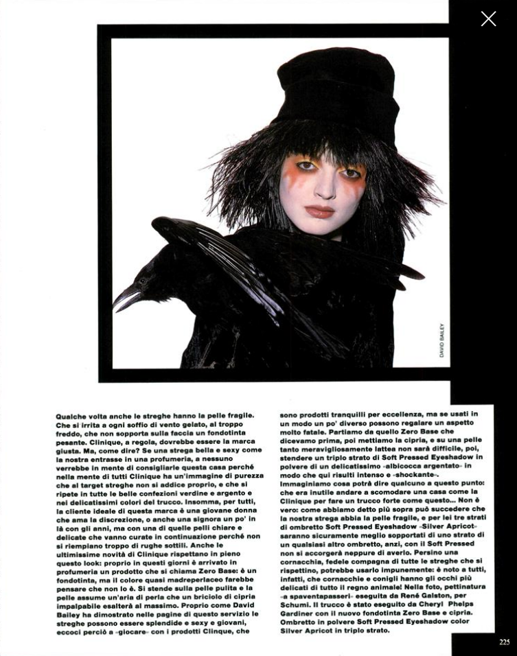 Bailey Vogue Italia November 1985 18