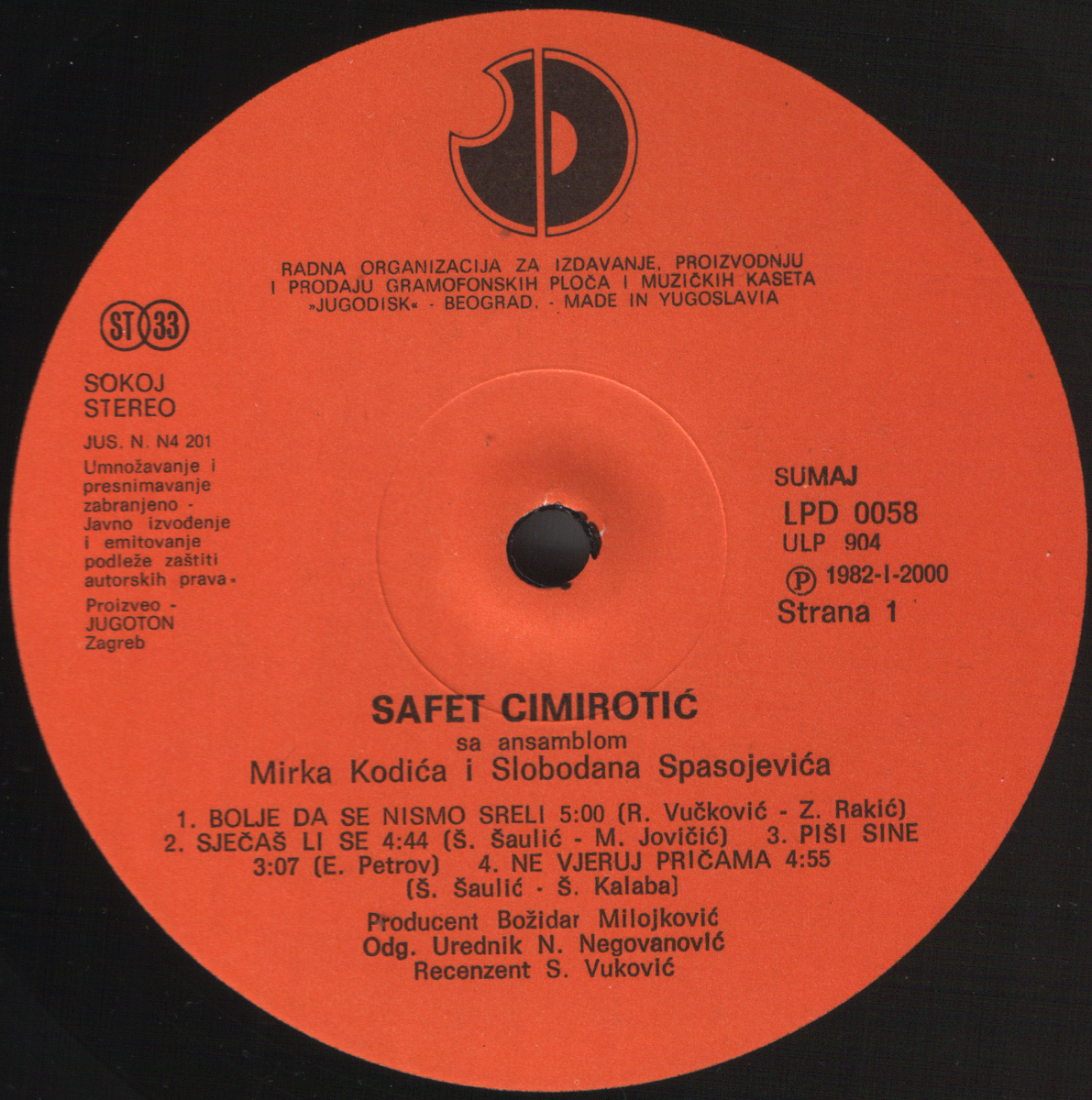Safet Cimirotic 1982 A