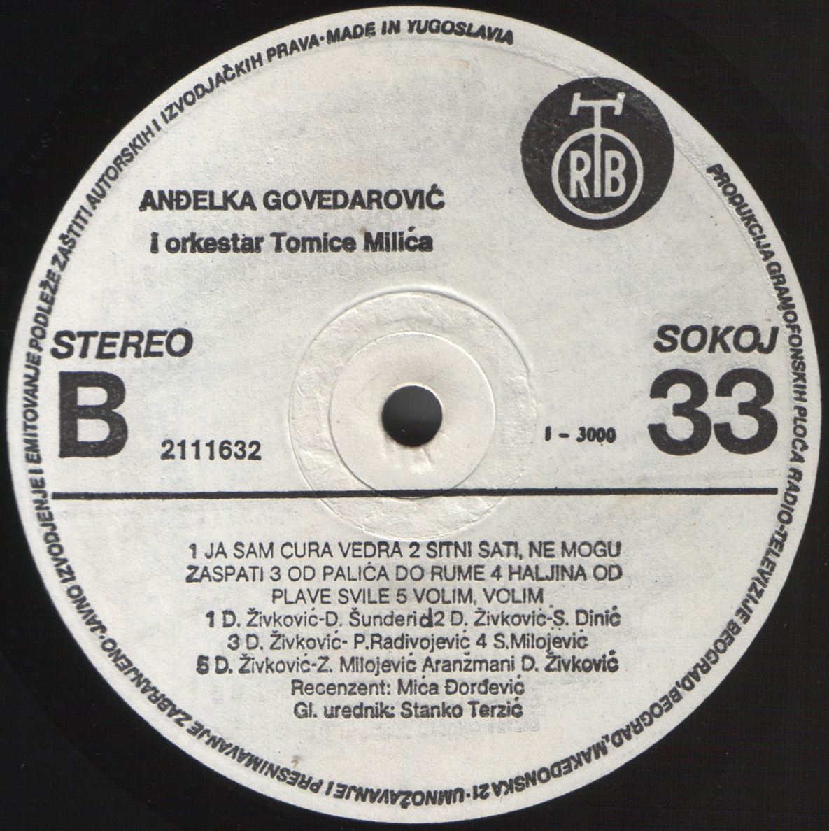 Andjelka Govedarovic 1983 B